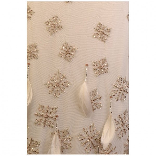 Karen Millen Bead & Feather Embellished Skirt