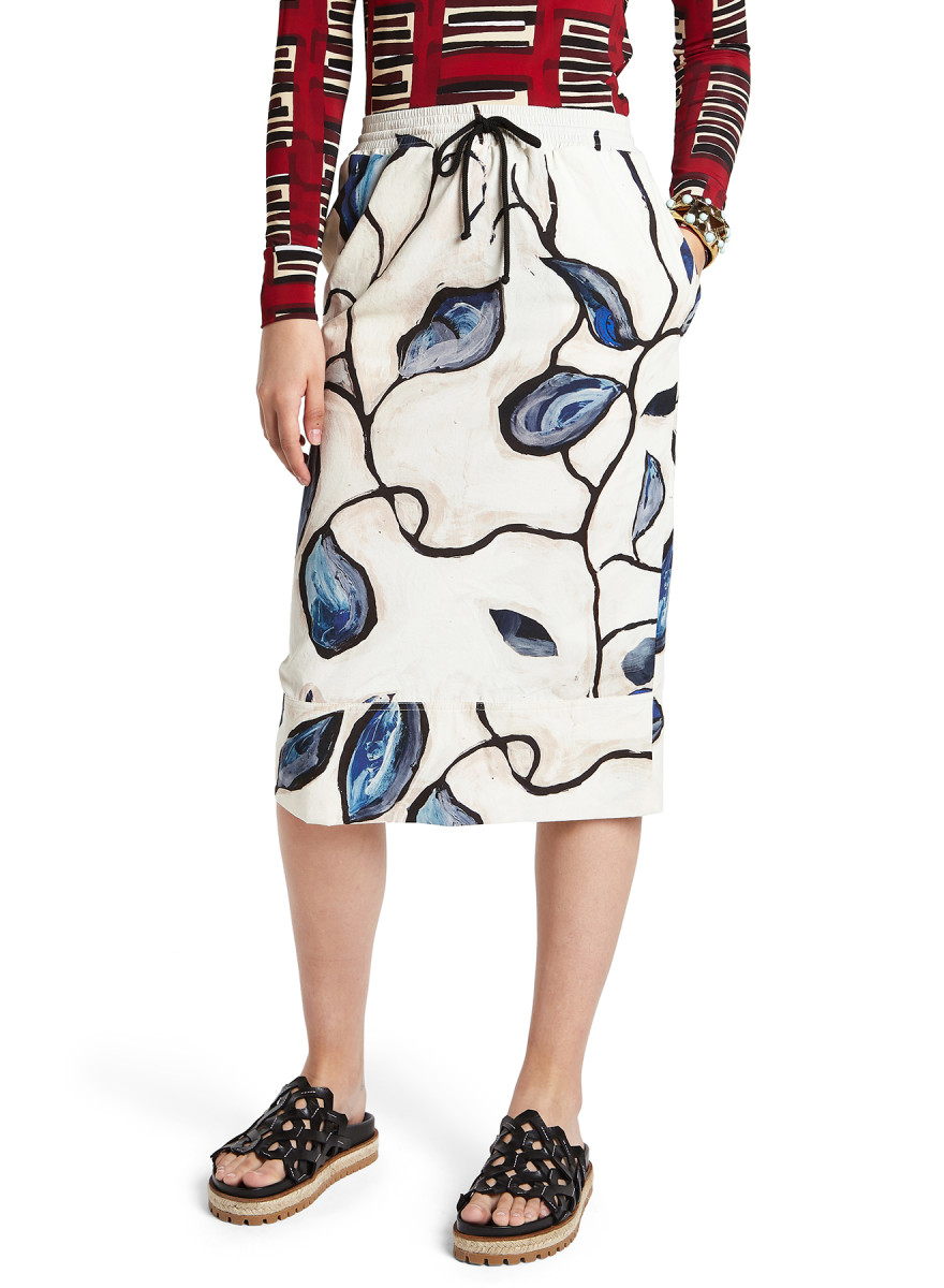 Colville Dallas Skirt - Flower Blue Printed Skirt