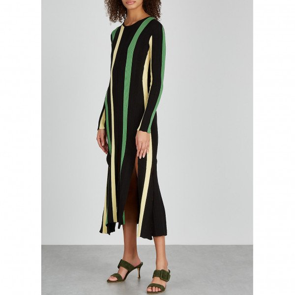 Loewe Stripe Rib Knit Dress