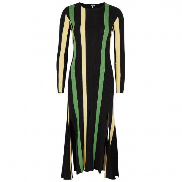 Loewe Stripe Rib Knit Dress