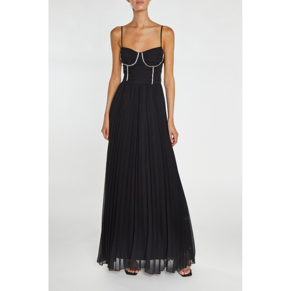 True Decadence Elaina Diamante Trimmed Bust Maxi Dress