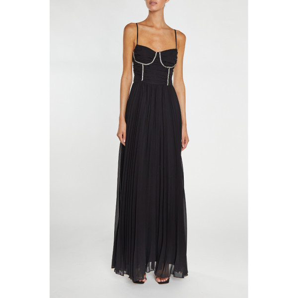 True Decadence Elaina Diamante Trimmed Bust Maxi Dress