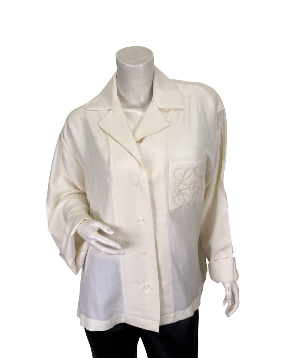 Loewe White Silk Shirt