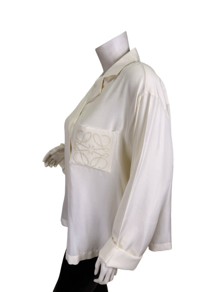 Loewe White Silk Shirt