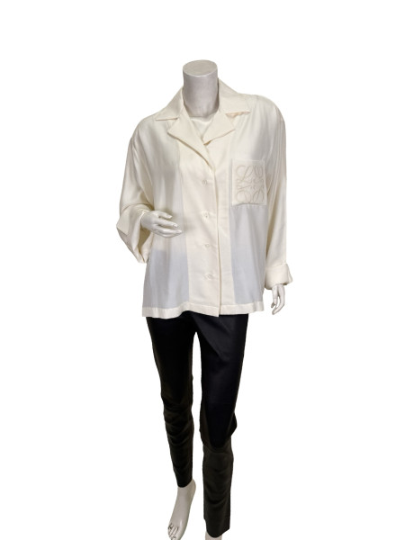 Loewe White Silk Shirt