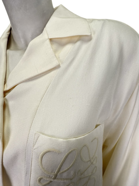 Loewe White Silk Shirt