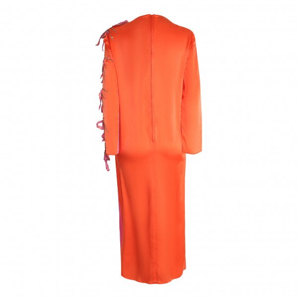 Gucci Bow-Embellished Satin Dress