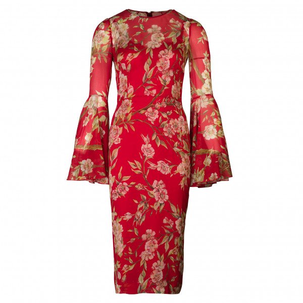 Dolce and gabbana clearance floral midi dress