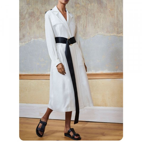 Amanda Wakeley Viscose Weave Trench Dress