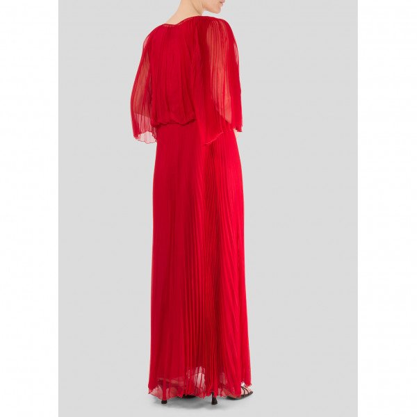 Valentino Pleated Silk Gown