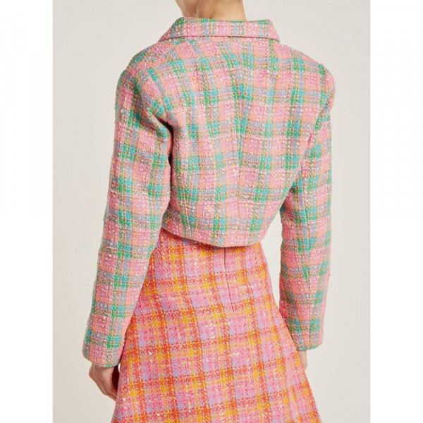 Emilio De La Morena Cropped Tweed Jacket