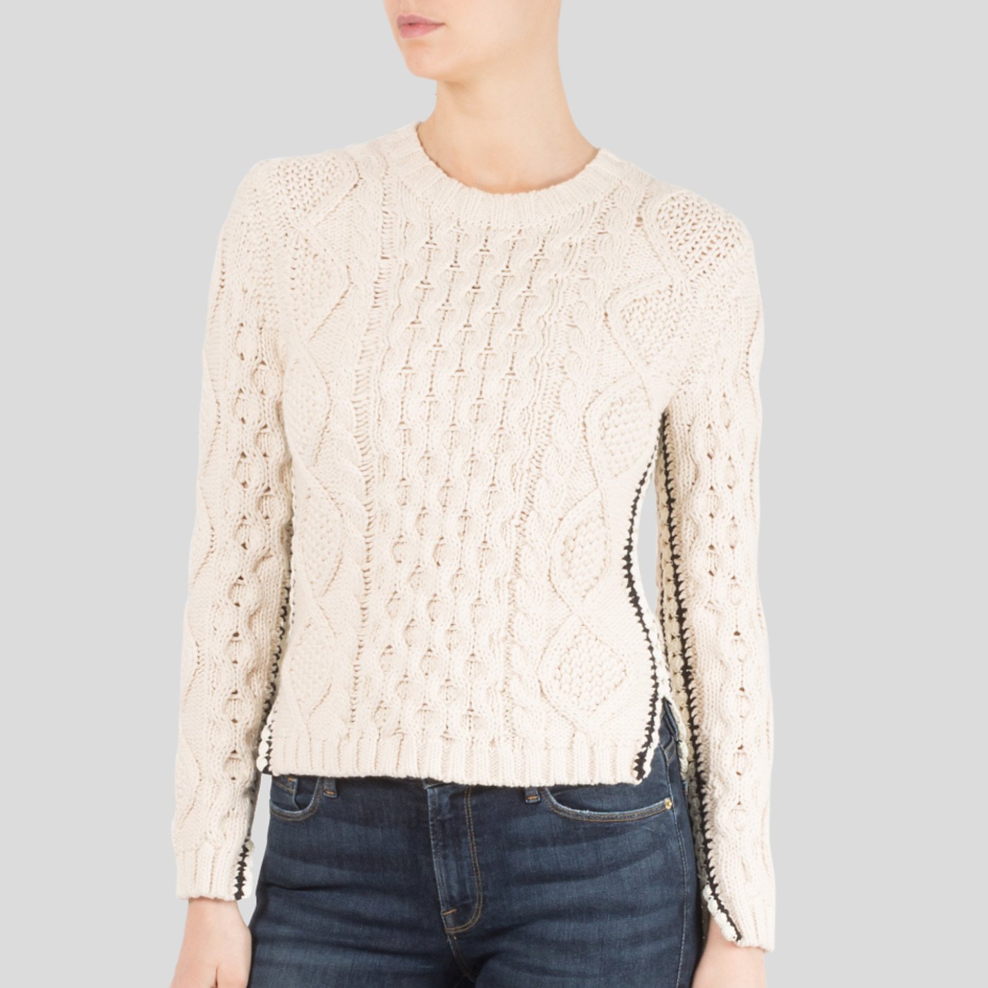 Rent Buy Tory Burch Cable Knit Sweater | MY WARDROBE HQ