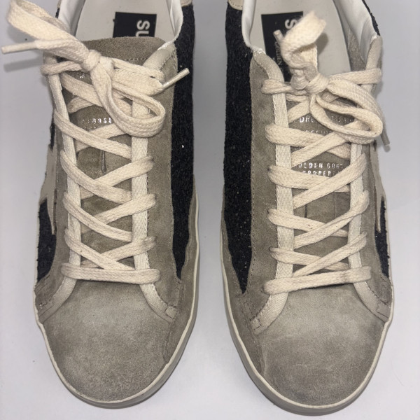 Golden Goose Super-Star Glitter-Detail Sneakers