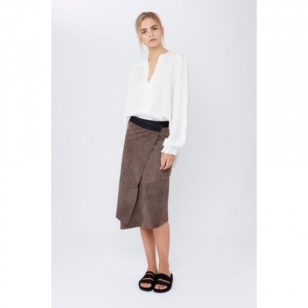 Amanda Wakeley Suede Skirt