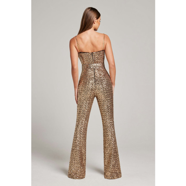 Nadine Merabi Lucinda Metallic Jumpsuit