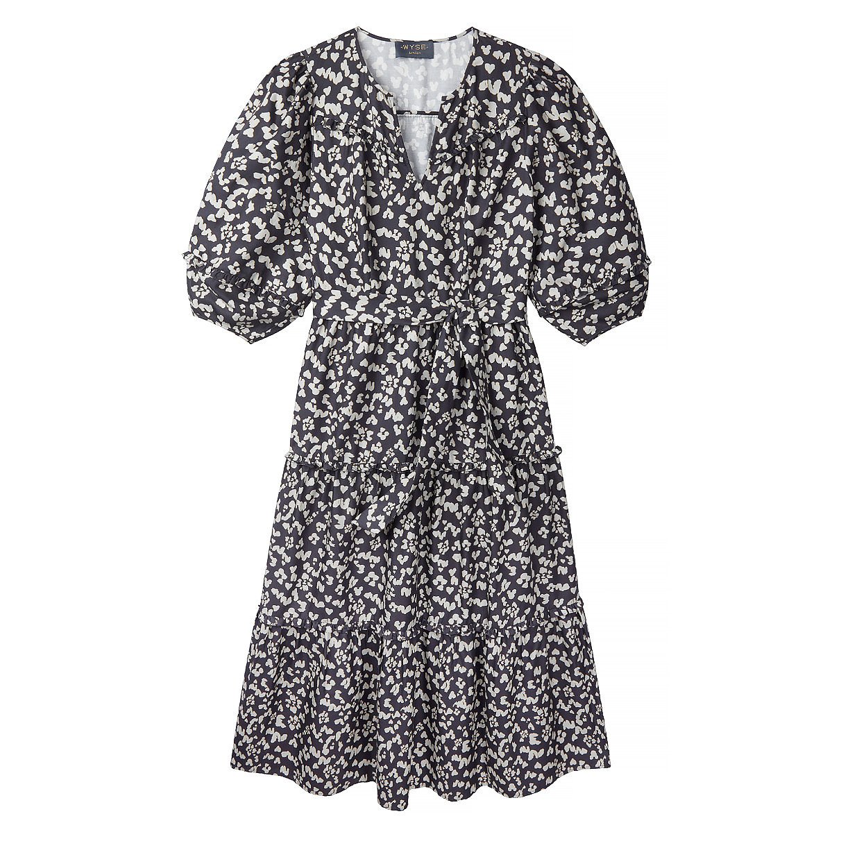 Wyse London Winter Nadine Ikat Leopard Dress
