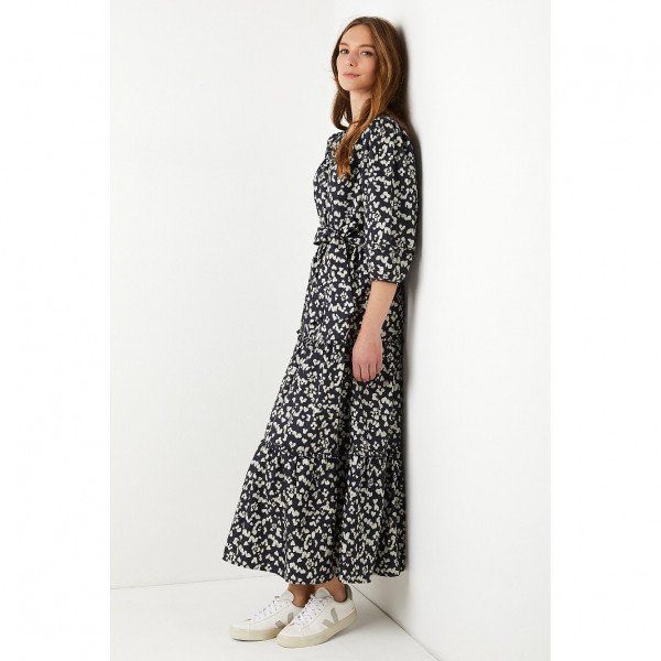 Wyse London Winter Nadine Ikat Leopard Dress