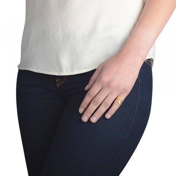 LeiVanKash Feather Pinky Ring