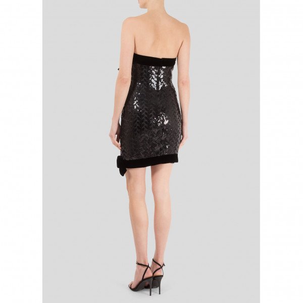 Vintage Vintage Victor Costa Strapless Sequin Mini Dress