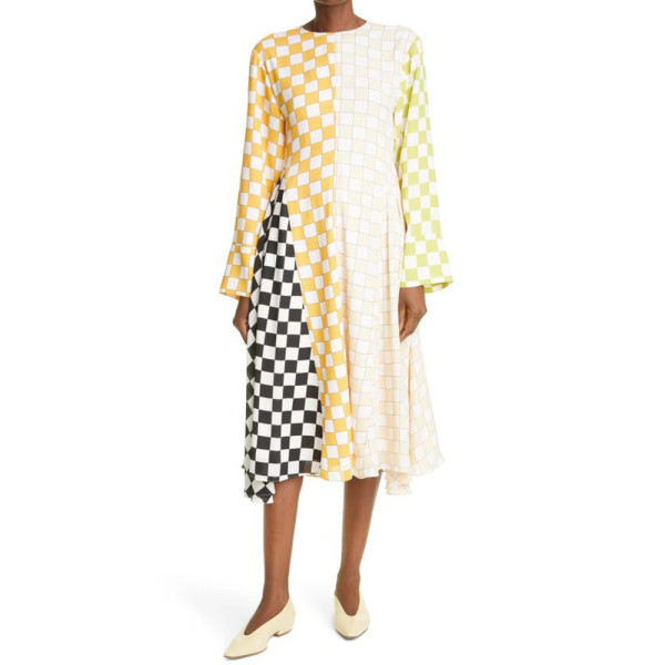 Stine Goya Plaid Print Dress