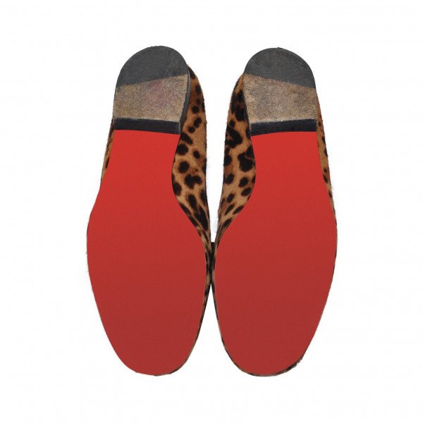 Christian Louboutin Leopard Print Bow Loafers