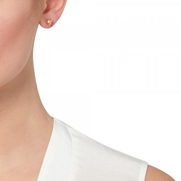 Ros Millar Nugget Stud Earrings in Rose Gold