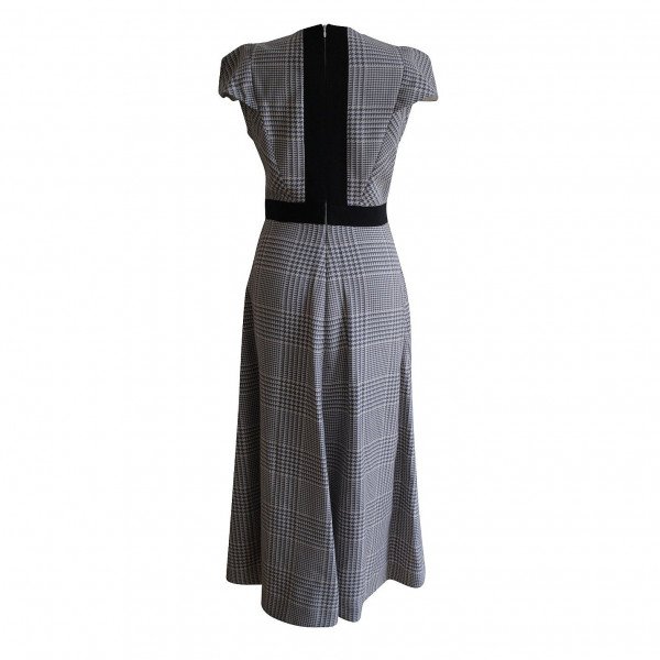 Amanda Wakeley Houndstooth Sculpted Dress