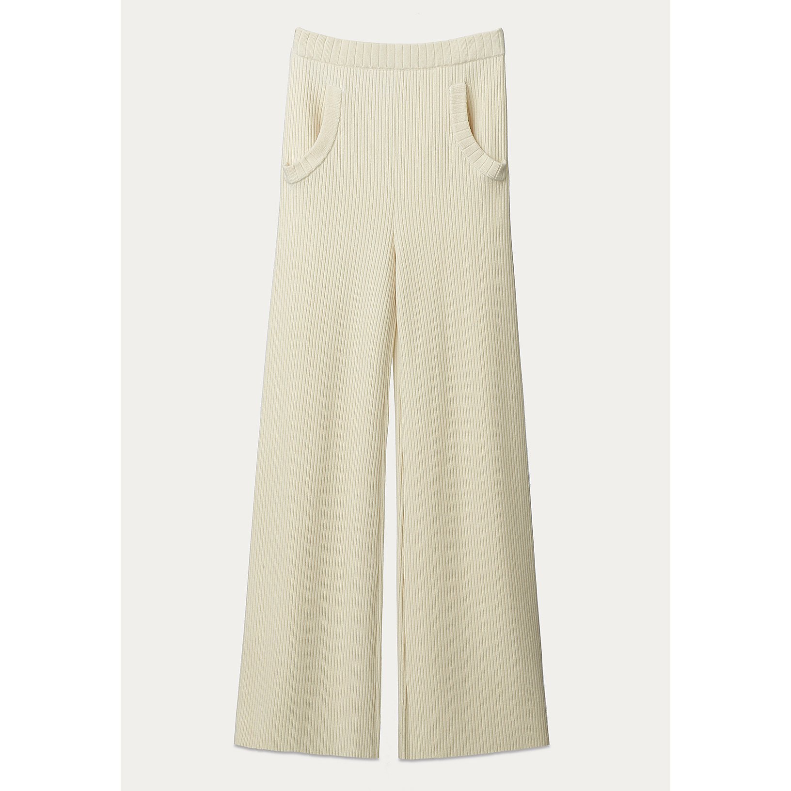 PORTS 1961 Rib Knit Trousers With Front Pockets