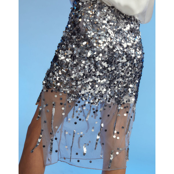 Cynthia Rowley Christina Sequin Skirt