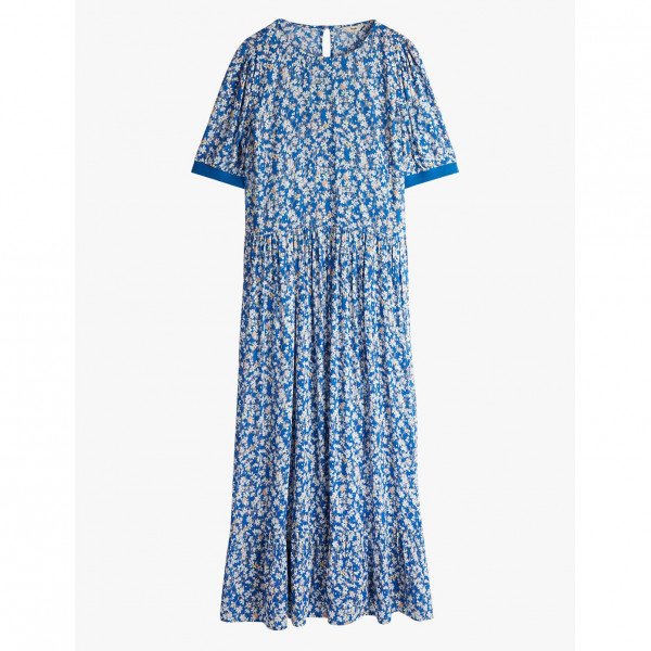 Hush Jesse Midi Dress In Watercolour Floral