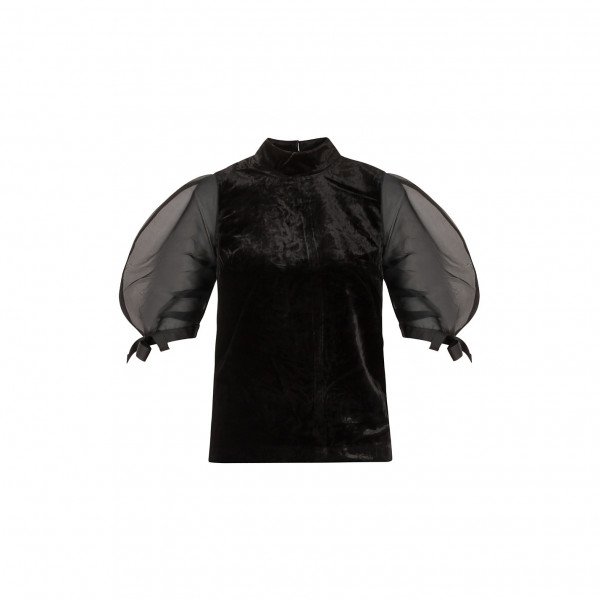 Paper London Rose Velvet Top