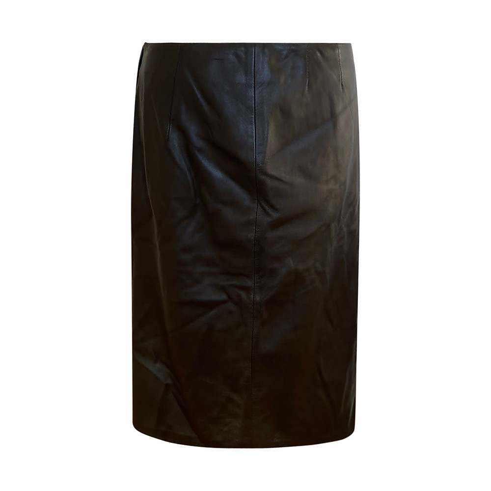 Max Mara Leather Skirt