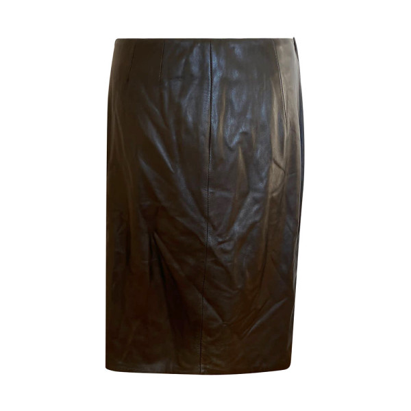 Max Mara Leather Skirt