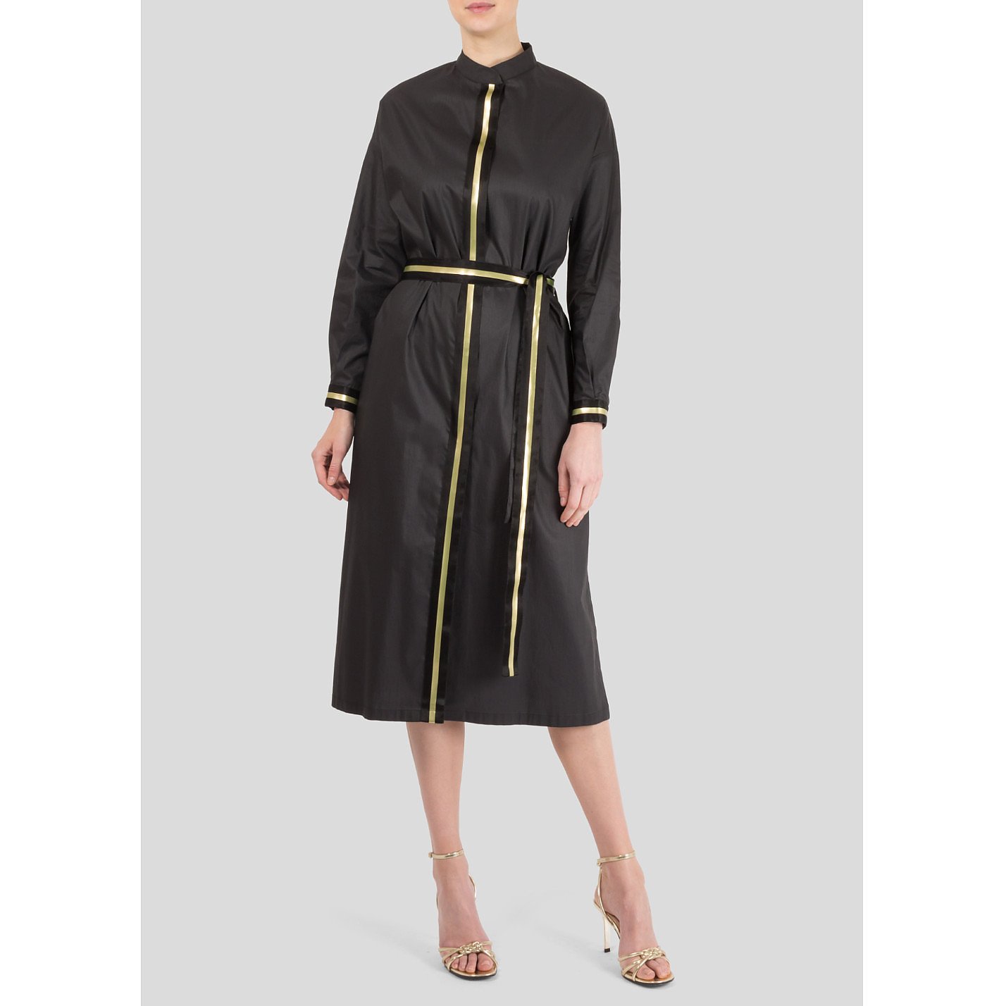 Ereda High Neck Stripe Detail Dress
