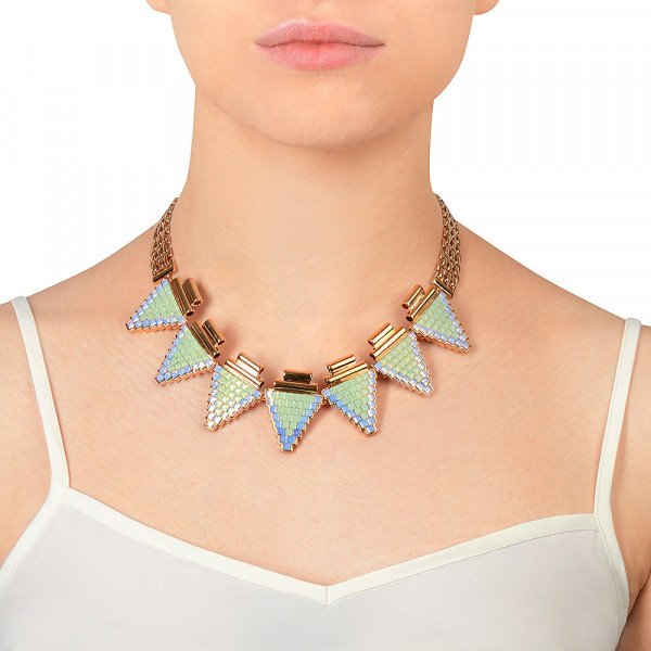 Mawi Deco Triangle Tube Necklace