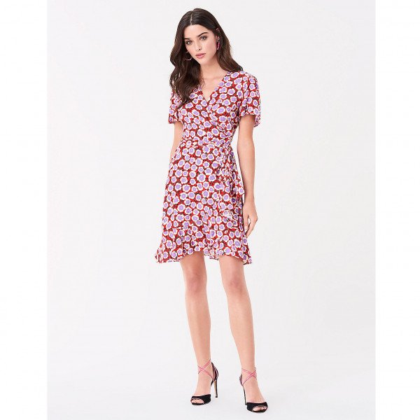 Dvf mini wrap outlet dress