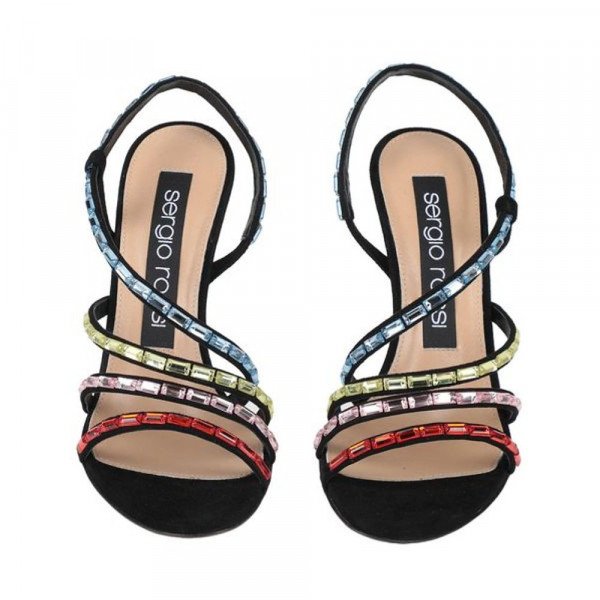 Sergio Rossi Crystal-Embellished Sandals