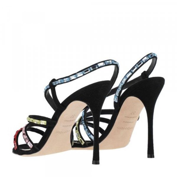 Sergio Rossi Crystal-Embellished Sandals