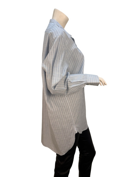 CÉLINE Blue Striped Button Up Shirt