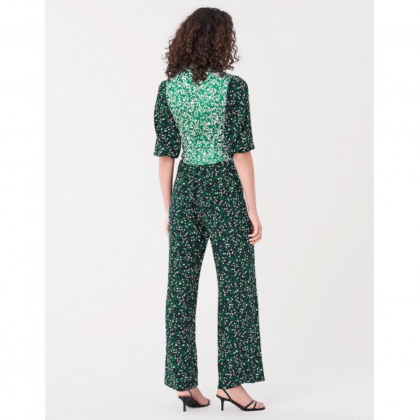 Diane von Furstenberg Blaire Silk Crepe De Chine Jumpsuit