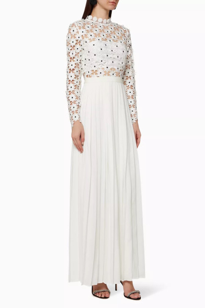 Self-Portrait SELF-PORTRAIT Daisy Lace Maxi Dress