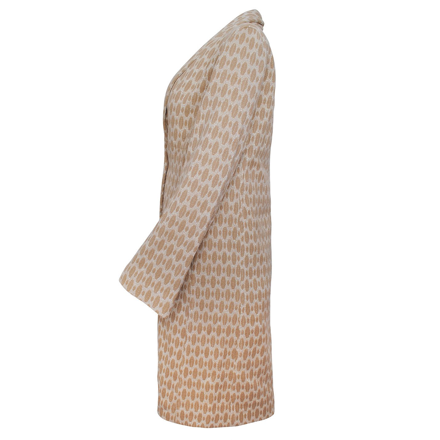 Emanuel Ungaro Metallic Patterned Wool Coat