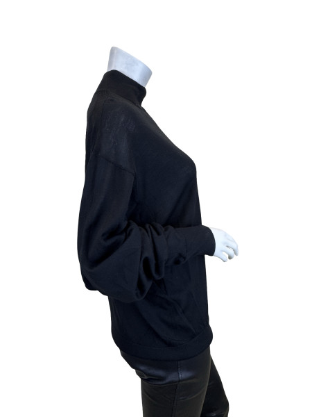 IRO Semi-Sheer Fine Knit Turtleneck Top