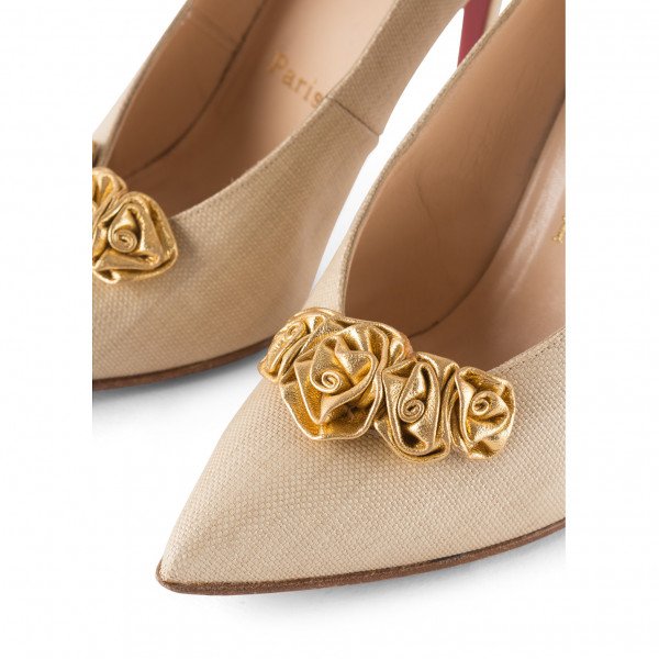 Christian Louboutin Rose Detail Stiletto Pumps