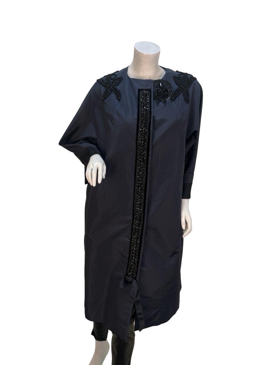 PRADA Re-Edition Embellished Silk Coat