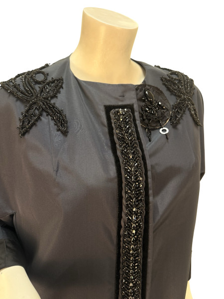 PRADA Re-Edition Embellished Silk Coat