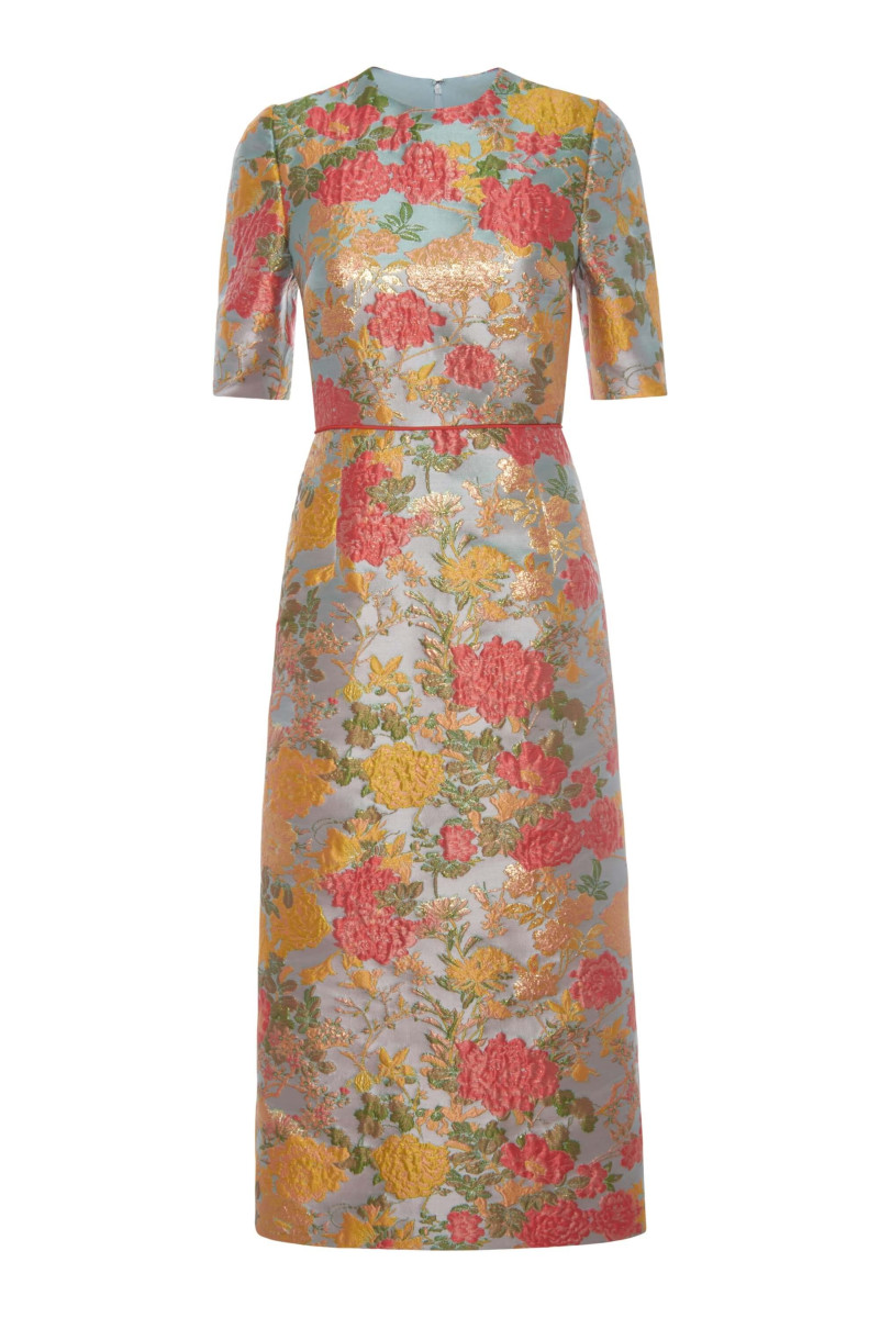 Markarian NY Gladys Floral Jacquard Midi Dress