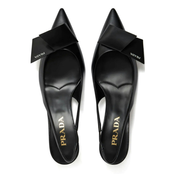 PRADA Leather Slingbacks