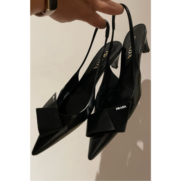 PRADA Leather Slingbacks