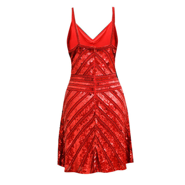 Barrus London V-Neck Sequinned Mini Dress